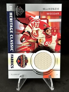 2024-25 SP Game Used Hockey MacKenzie Weegar NHL Heritage Classic Patch Flames - Picture 1 of 2