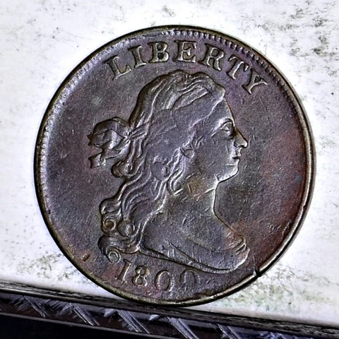 1800 Half Cent - Ch VF/XF Details (#46112) Cover