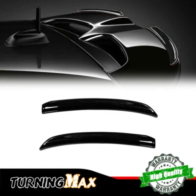 Rear Wing Trim Spoiler Extension Lip Fins For Mini Cooper F56 F55 S/JCW - Black - Image 1 of 4