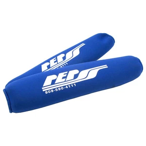 PEP Shock Covers Front ATV 15" BLUE LTR450 YFZ450R Outlaw Long Travel DS650 450R - Picture 1 of 3