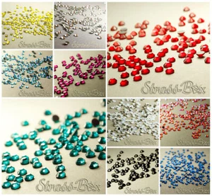 1000 Hotfix DMC Strasssteine SS6 Farbe wählbar aufbügeln Glitzersteine Strass - Picture 1 of 45