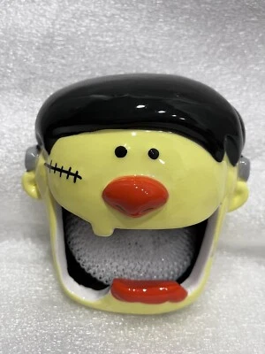 Frankenstein Halloween Fregadero de Cocina Soporte de Esponja con Depurador Nuevo Foto 1 de 3