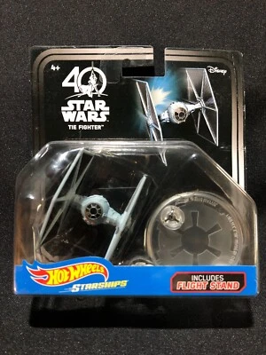 Disney Hot Wheels Starships TIE FIGHTER Star Wars NIP 40th Anniversary 2016 - Image 1 of 4
