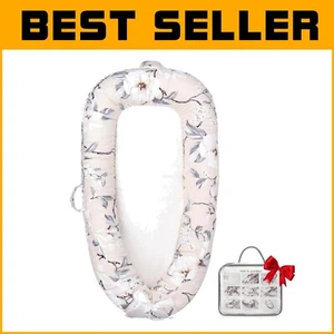 Newborn Essentials: Breathable Baby Lounger with Convenient Carry Handles - Picture 1 of 10