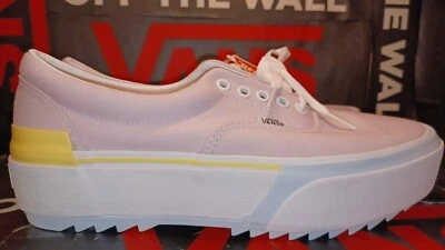 Vans Men's 5/Womens 6.5 Era Stacked Platform Pastel Multi/True White VN0A4BTO24D - Image 1 of 4