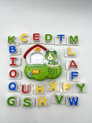 Leap Frog Fridge Phonics Toy and 23 Magnetic Letter Set Sing Teach TESTED/WORKS - Image 1 of 4
