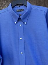John Bartlett Men’s 18-18 1/2 XXL 36/37 Blue Long Sleeve Button Up Shirt
