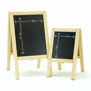 Mini wooden A Board chalkboard blackboard A5 A6 small table top display - Afbeelding 1 van 6