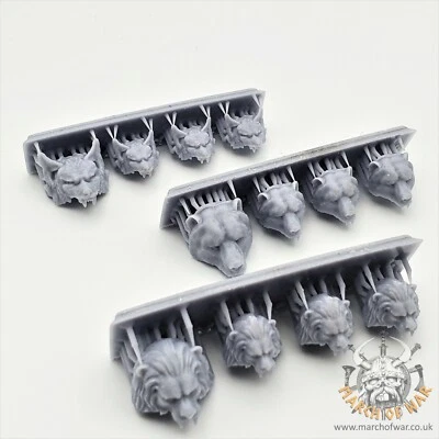 Brocas de accesorios personalizadas Space Viking Wolves compatibles con cabeza de león oso de lobo - Imagen 1 de 4