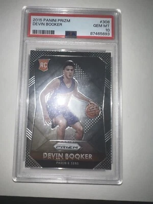 2015-16 Panini Prizm Devin Booker Rookie PSA 10 Gem Mint NBA Suns  #308 - Imagem 1 de 2
