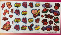 Vintage 80s Mark 1 RASPBERRY Scratch n Sniff Lips SWAK Kiss Tattoo Sticker Sheet Vintage 80s Mark 1 RASPBERRY Scratch n Sniff Lips SWAK Kiss Tattoo Sticker Sheet