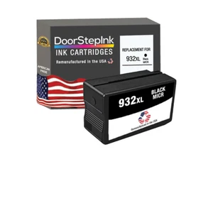 Cartuchos de tinta compatibles DoorStepInk para HP 932XL negro MICR-USA - Imagen 1 de 6