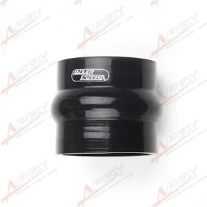 US 89mm 3.5" ID Hump Straight Silicone Hose Intercooler Coupler Tube Pipe Black - Picture 1 of 6