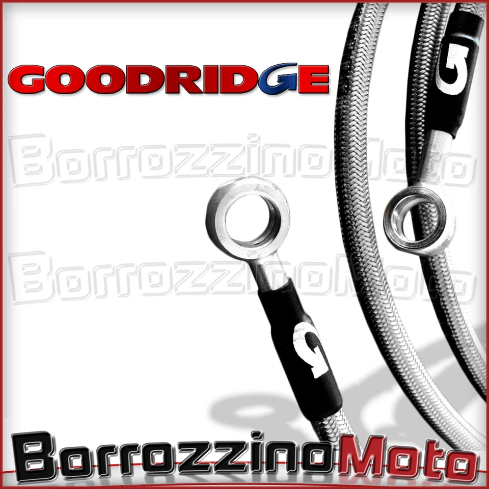 KIT TUBI FRENO IN TRECCIA GOODRIDGE TRASPARENTI HONDA AFRICA TWIN XRV750 2005 - Изображение 1 из 1