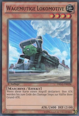YuGiOh Wagemutige Lokomotive DRLG-DE036 Super Rare NM unl. - Bild 1 von 2
