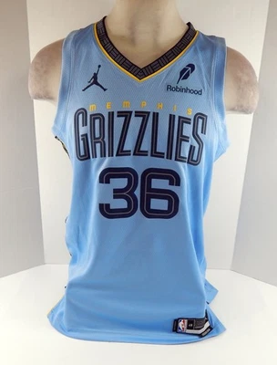 Mens Memphis Grizzlies Marcus Smart #36 Swingman Blue Jersey STMT Nike NWT L 6 - Image 1 of 4