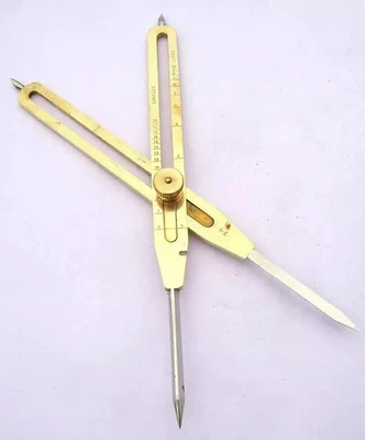 Engineer Drafting Scientific Tool Handmade Brass Proportional Divider 9 Inches - Image 1 of 4