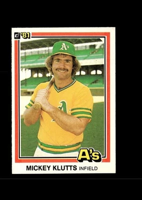 Mickey Klutts 1981 Donruss Baseball Card #110 Oakland Athletics - Image 1 of 2