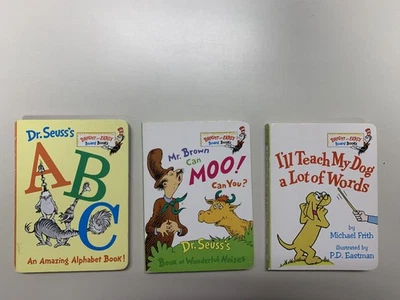 Dr. Seuss Board Books Set ABC Mr. Brown Can Moo Early Learning Kids Read Lot - Image 1 of 4