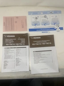 Zojirushi Micom NS-TSC10 NS-TSC18 Rice Cooker & Warmer User Manual Part - Picture 1 of 1
