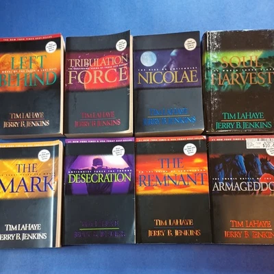 Left Behind Book Lot Of 8 Tim LaHaye Book 1,2,3,4,8,9,10,&11-Softcover - Image 1 of 4