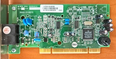 Dell Broadcom BCM94212/U V.92 56K PCI Fax Data Modem TW-04U829-68240-2CS-8073 - Image 1 of 4