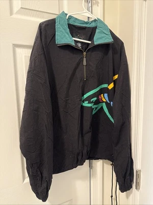 Chaqueta cortavientos vintage años 90 Y2K Greg Norman Shark talla mediana para hombre Foto 1 de 4