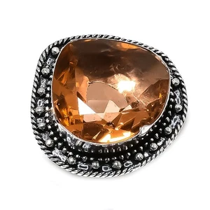 Morganite Gemstone 925 Sterling Silver Jewelry Ring Size 8.5 X-Mas Gift e714 - Picture 1 of 4