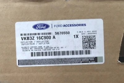 Ford Ranger 2019-2023 OEM capó de humo Aeroskin deflector de insectos VKB3Z-16C900-A Foto 1 de 2