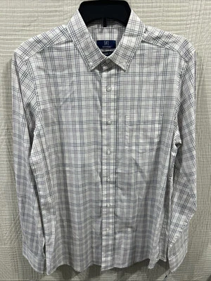 男式格子长袖正装衬衫(小号 34-36 码)全新带标签 — 第 1/4 张图片