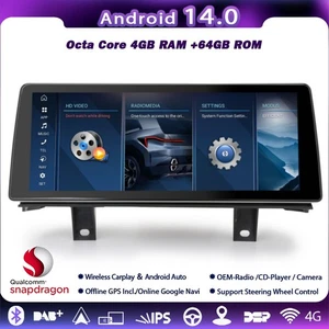 Autoradio 10,25" Qualcomm Android 14 CarPlay per BMW serie 1/2 F20/F21 F22/F23 - Foto 1 di 17