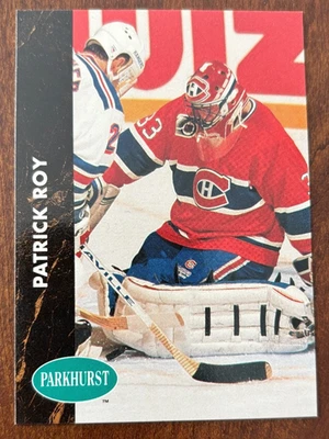 1991-92 Parkhurst Hockey   #90 Patrick Roy    Montreal Canadiens   Hall of Fame - Image 1 of 2
