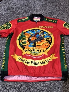 PEARL IZUMI ZIP FRONT SQUATTERS FULL SUSPENSION PALE ALES SS CYCLING JERSEY MED - Bild 1 von 5