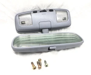90-02 TOYOTA TACOMA PICKUP 4runner INTERIOR REAR VIEW MIRROR MAP LIGHT BLUE GREY - Picture 1 of 6