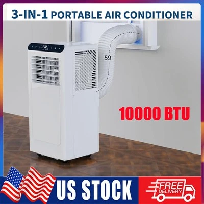 10000 BTU Portable Air Conditioner Cools Room up to 450sq.ft. with Remote 3-In-1 - Image 1 of 4