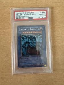 Revista YuGiOh Obelisk the Tormentor Shonen Jump JMP-EN004 Secreto Raro PSA 10 - Imagen 1 de 2