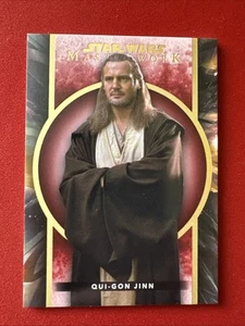 2022 Topps Star Wars Masterwork Qui-gon Jinn Red Parallel 10/25 #26 - Picture 1 of 2