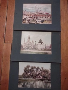 New Orleans Tinted Colored Photographs 1900s - Marx Art Store Detroit Photo Deco - Picture 1 of 13