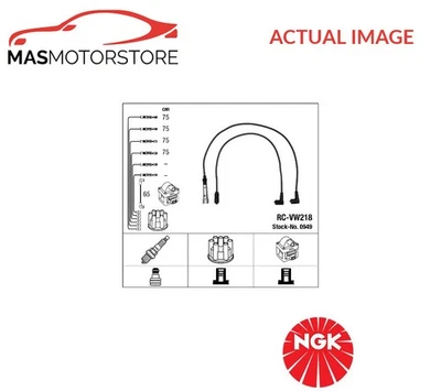 IGNITION CABLE SET LEADS KIT NGK 0949 P FOR VW GOLF II,PASSAT 1.0,1.6 1L,1.6L - Image 1 of 4