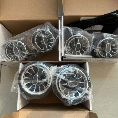 64 Colors AC Air Vent LED Ambient Light 8PCS For Mercedes Benz W213 E E300 E63S - Image 1 of 4