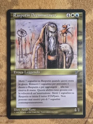 Rasputin Dreamweaver Italian Legends Rare MtG Magic Reserved List NM Vintage - Image 1 of 4