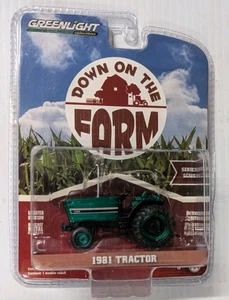 1981 '81 TRACTOR DOWN ON THE FARM TRACTOR GREEN MACHINE CHASE GREENLIGHT 3488 - Picture 1 of 2