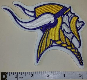 MINNESOTA VIKINGS 5" HEAD NFL FOOTBALL EMBLEM PATCH - Bild 1 von 1