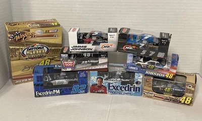 Lote de 8 autos diecast Jimmie Johnson 1/64 en caja #48 92 5 7 Lowes Excedrin Foto 1 de 4