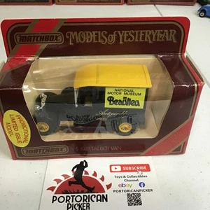 MATCHBOX MODELS OF YESTERYEAR MOY Y5 BLACK 1927 TALBOT 1984 BEAULLEU VAN 1/43 - Picture 1 of 4