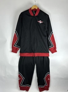Traje de baloncesto de calentamiento vintage Air Jordan 20 para hombre talla M negro rojo Air Jumpman - Imagen 1 de 8