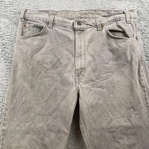 VINTAGE Levis Jeans Mens 38x30 Gray Made in USA Straight Leg 40509-0252 80s - Picture 1 of 11