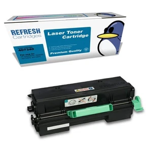 Refresh Cartridges Black 407340 Toner compatible With Ricoh Printers - Afbeelding 1 van 9