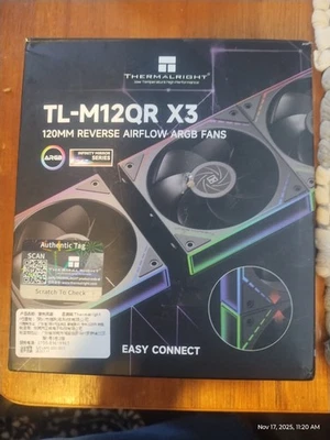 Ventiladores de refrigeración para carcasa de PC TL-M12Q X3 120 mm, cadena margarita | 2000 rpm | alto flujo de aire |... Foto 1 de 2