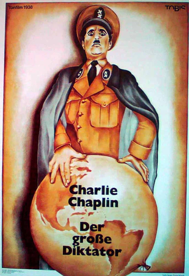 Der große Diktator - Charlie Chaplin - Filmposter 37x53cm gerollt - Bild 1 von 1